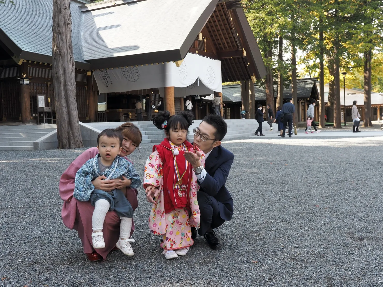 10月15日、北海道神宮にてOさまの七五三でした
